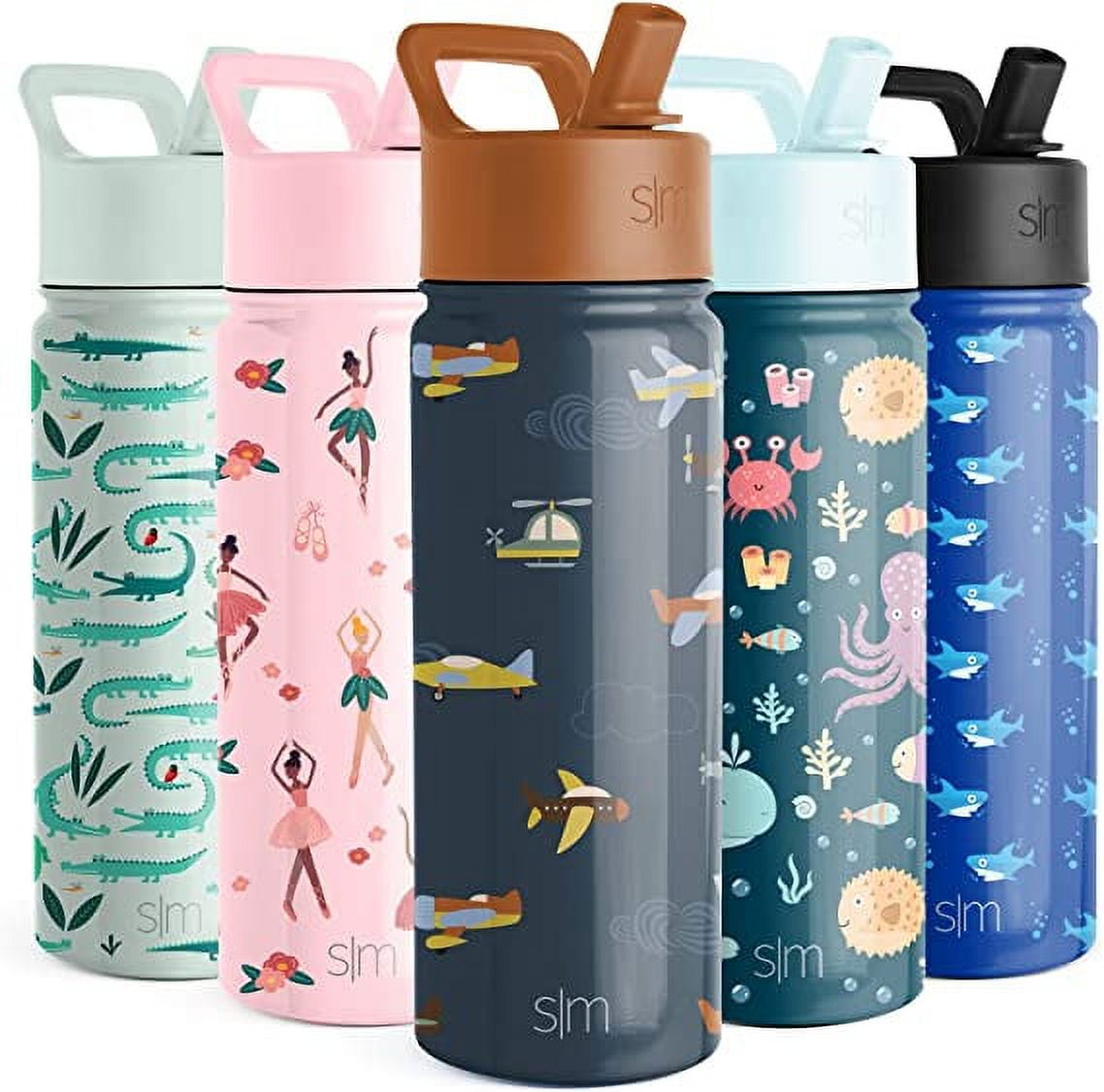 Simple Modern Summit Water Bottle Straw Lid Vacuum Insulated Stainless Steel Bottle | 18 fl oz - 20MR