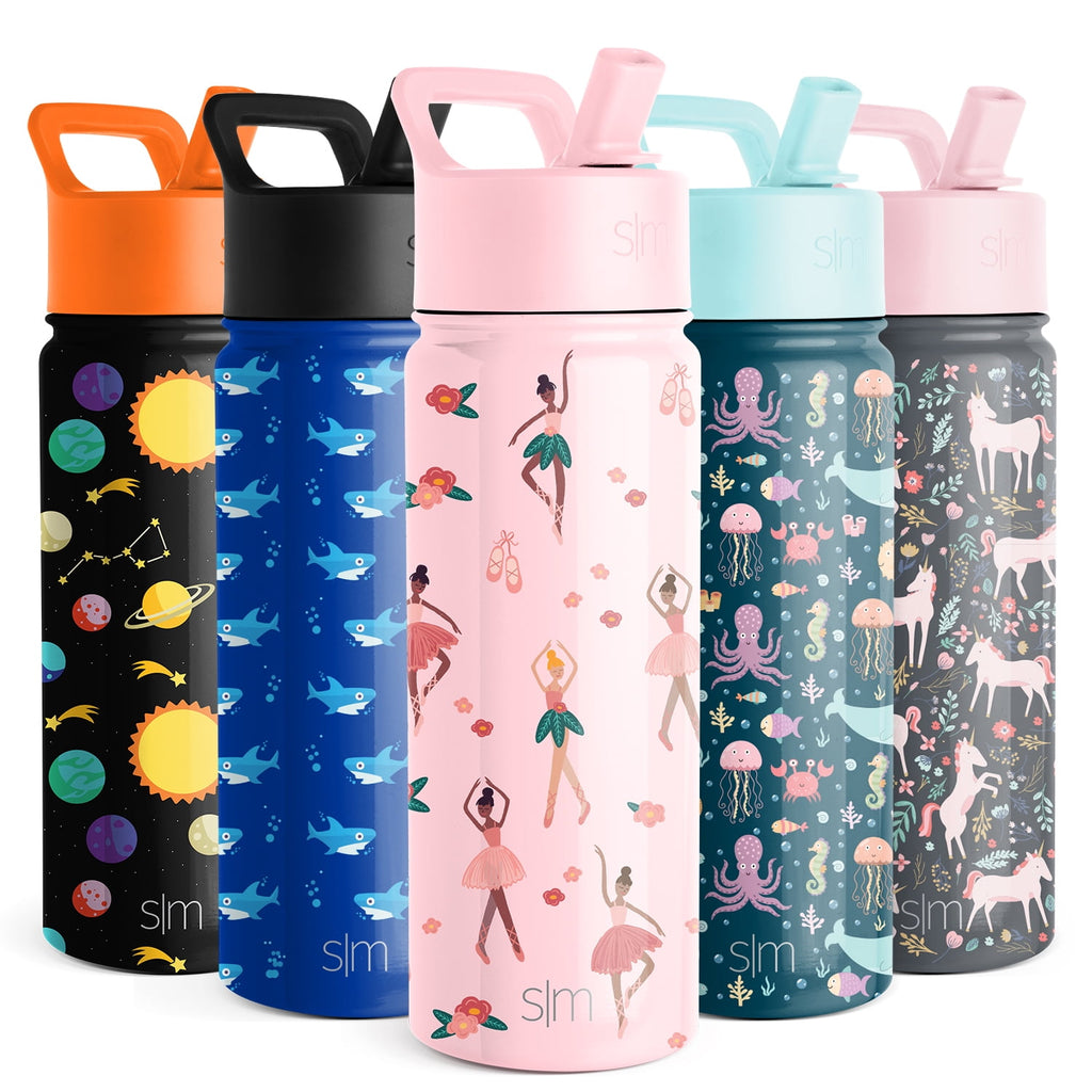 Simple Modern Summit Water Bottle Straw Lid Vacuum Insulated Stainless Steel Bottle | 18 fl oz - 20MR