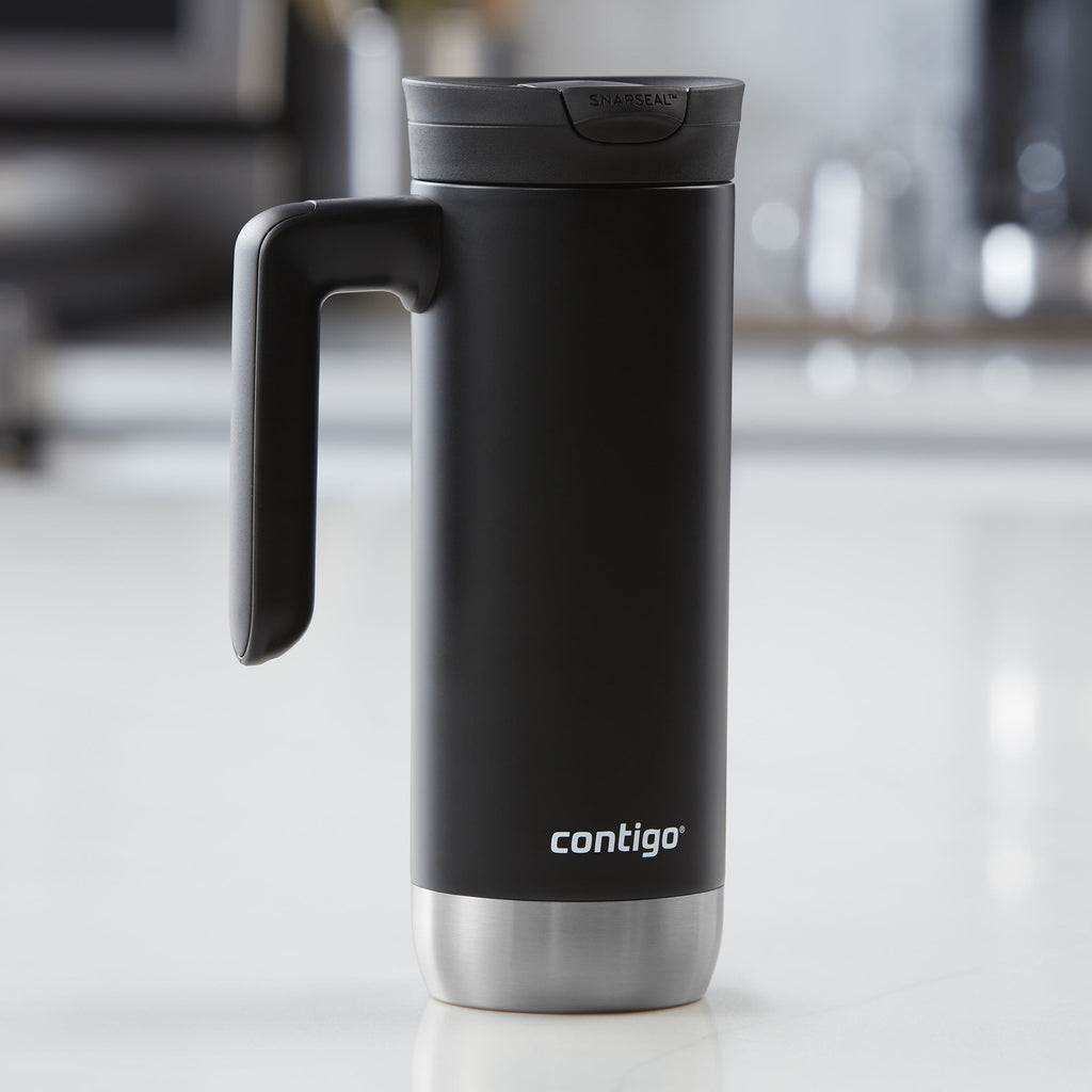 Contigo Huron 2.0 Stainless Steel Travel Mug with SNAPSEAL Lid and Handle in Black, 20 fl oz. - I5GP
