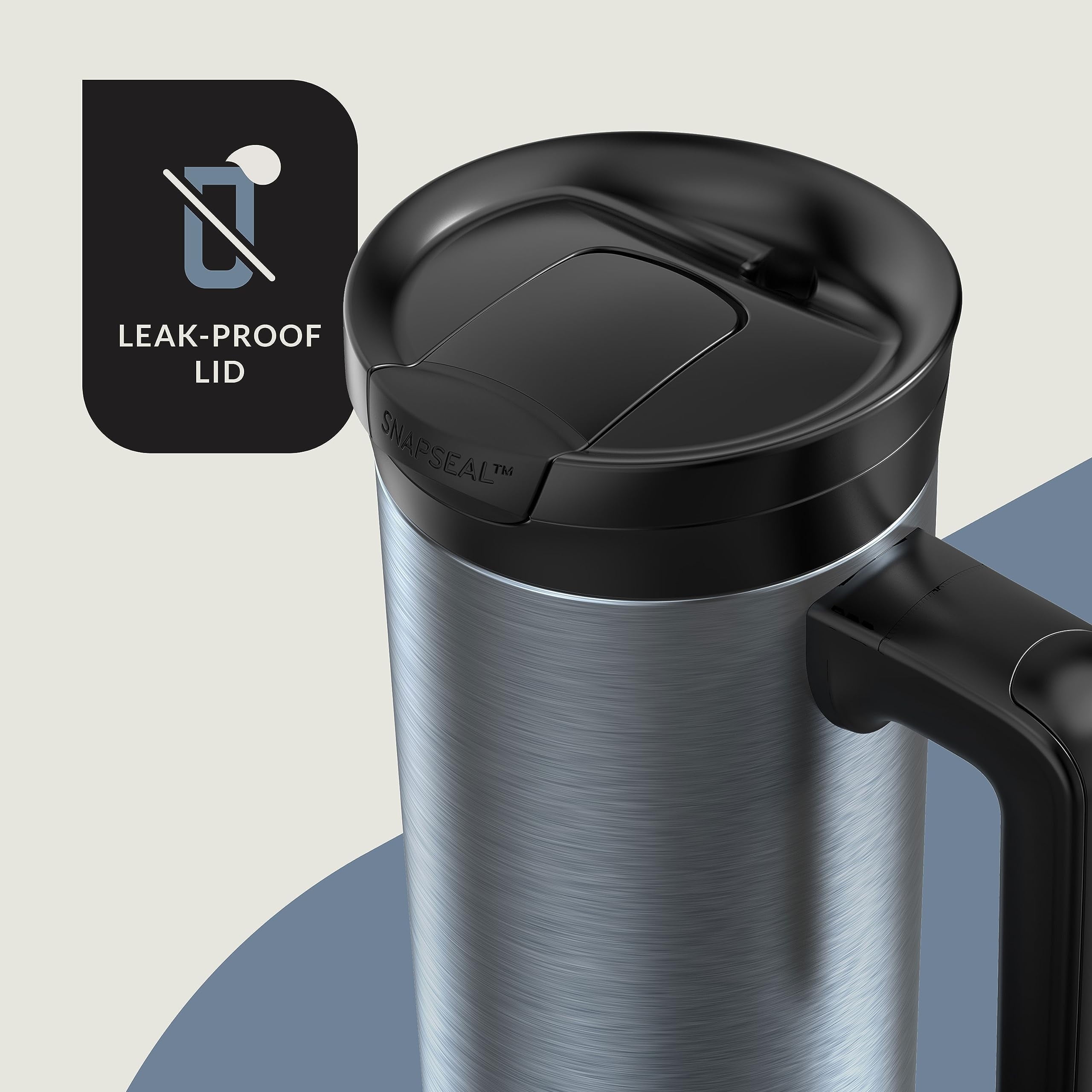 Contigo 20 oz. Superior 2.0 SnapSeal Stainless Steel Travel Mug - Dark Ice - YLFT