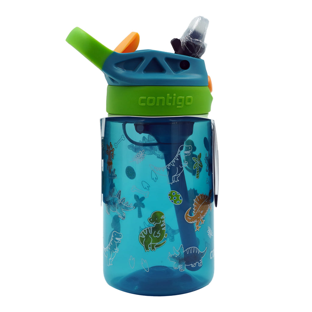 Contigo Kids Water Bottle with Redesigned AUTOSPOUT Straw, 14 oz, Grape Forest Haven - IJLN