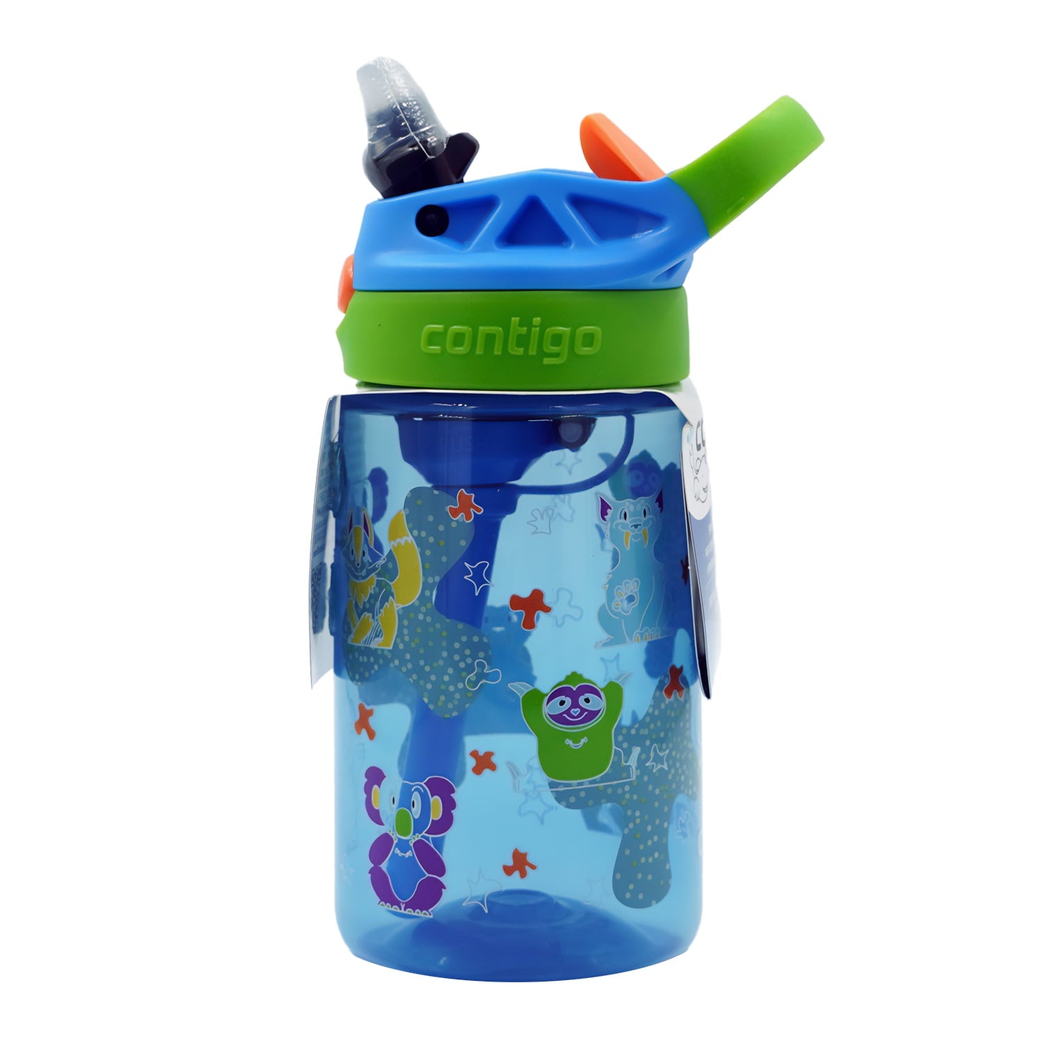 Contigo Kids Water Bottle with Redesigned AUTOSPOUT Straw, 14 oz, Grape Forest Haven - IJLN