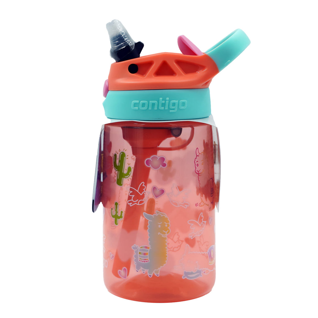 Contigo Kids Water Bottle with Redesigned AUTOSPOUT Straw, 14 oz, Grape Forest Haven - IJLN
