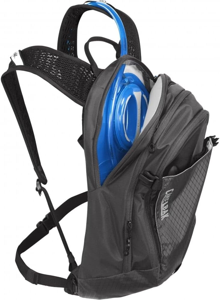 CamelBak Women's M.U.L.E. 12 Mountain Biking Hydration Pack - Easy Refilling Hydration Backpack - Magnetic Tube Trap 100oz, Charcoal/Black - FX6Q