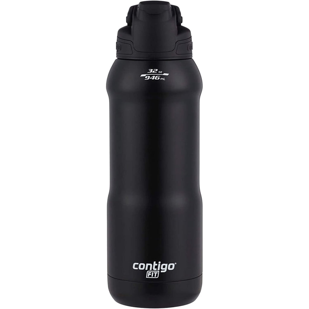 Contigo Fit Stainless Steel AUTOSPOUT Water Bottle with Straw, Blue Amp, 32 fl oz. - D204