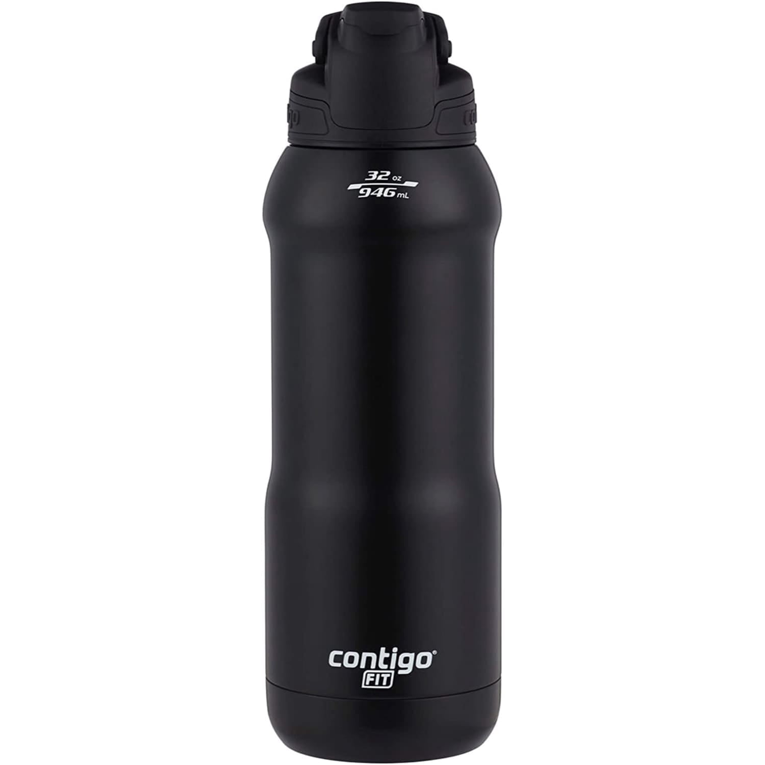 Contigo Fit Stainless Steel AUTOSPOUT Water Bottle with Straw, Blue Amp, 32 fl oz. - D204