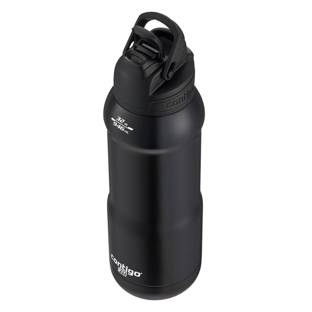 Contigo Fit Stainless Steel AUTOSPOUT Water Bottle with Straw, Blue Amp, 32 fl oz. - D204