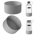 Linkidea 2 Pack Water Bottle Boot Compatible with Nalgene Sustain Wide Mouth 32oz/48oz, Narrow Mouth 32oz, Silicone Anti-Slip Bottle Bottom Bumper Protector (Grey) - G3XS