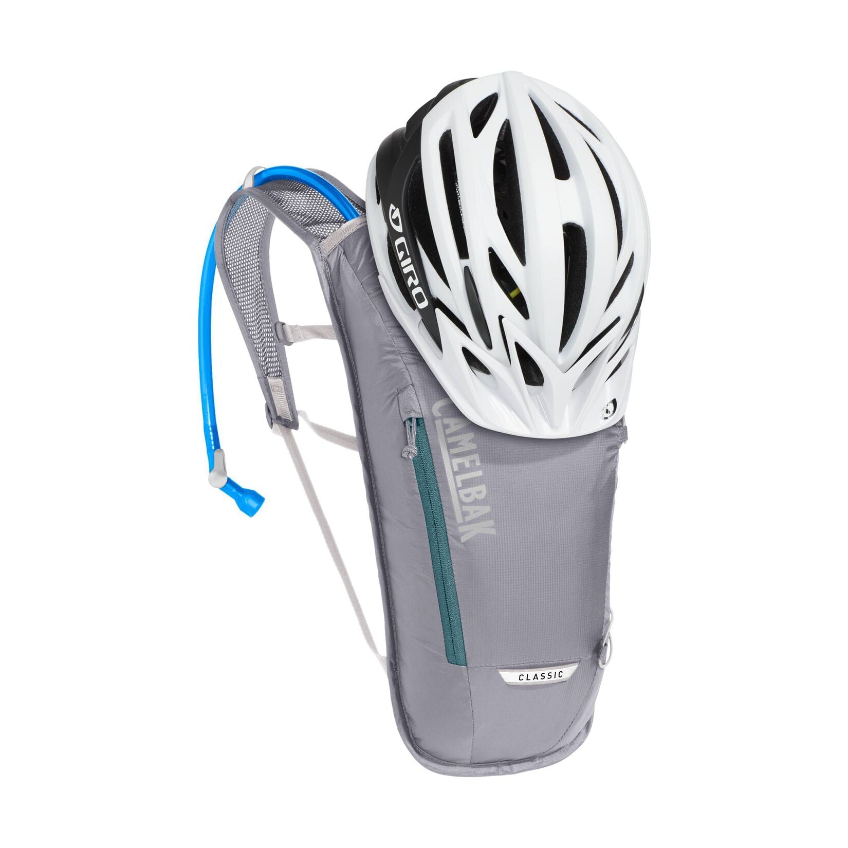 CamelBak Classic 70oz Light Bike Hydration Pack, Gunmetal/Hydro - 0BTP