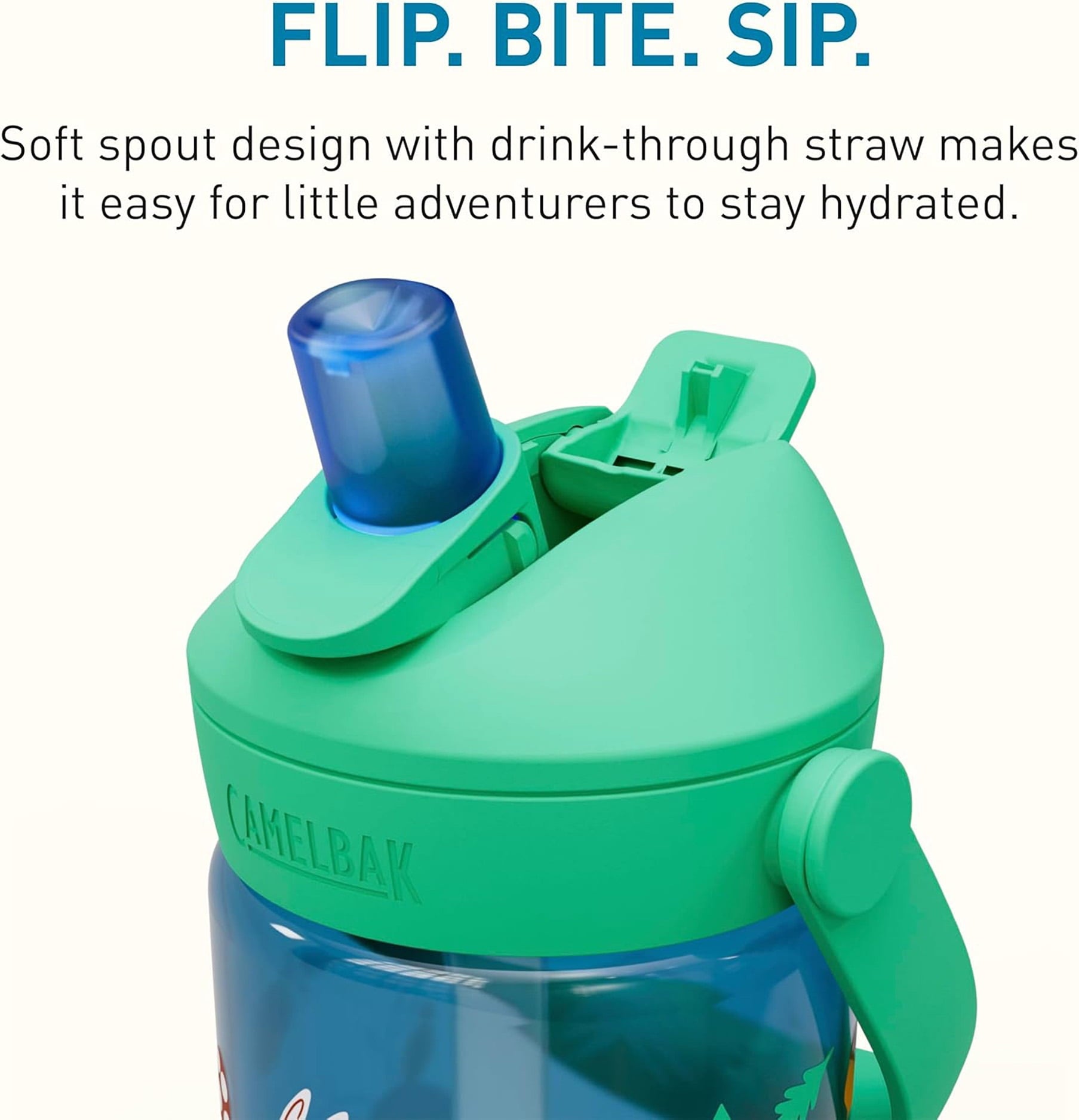 Camelbak Thrive™ Flip Straw Kids 14oz Bottle, Friendly Forest - L2ES