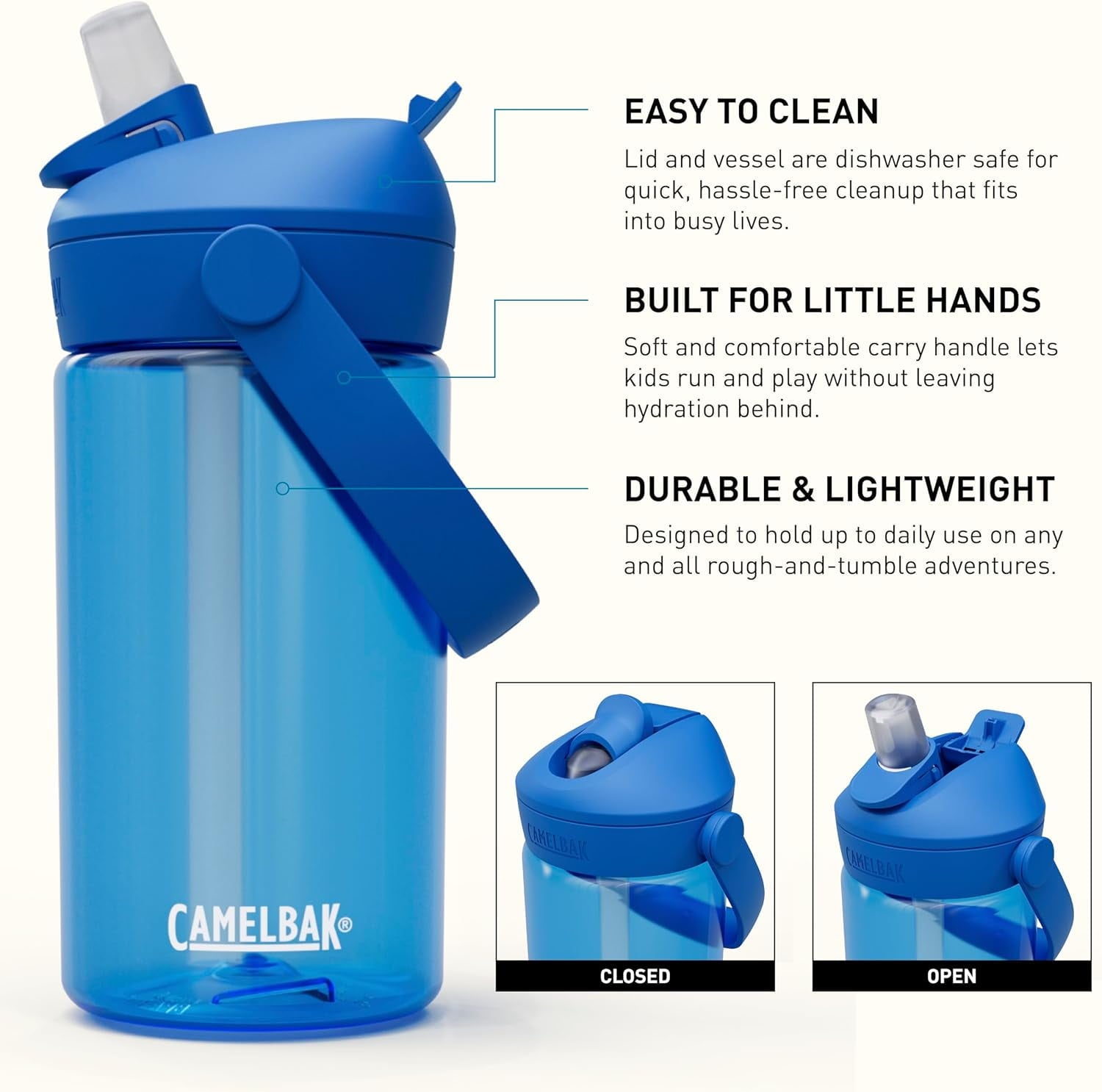 Camelbak Thrive™ Flip Straw Kids 14oz Bottle, Friendly Forest - L2ES