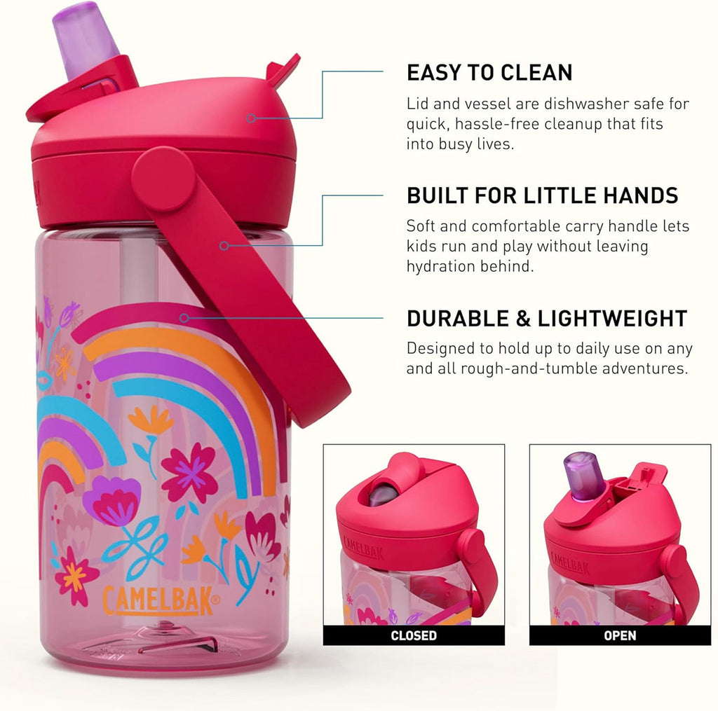 Camelbak Thrive™ Flip Straw Kids 14oz Bottle, Friendly Forest - L2ES