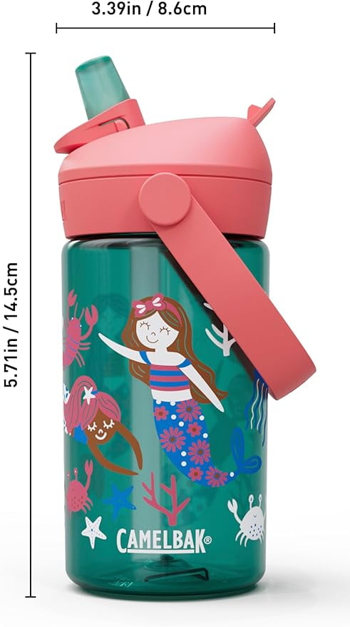 Camelbak Thrive™ Flip Straw Kids 14oz Bottle, Friendly Forest - L2ES