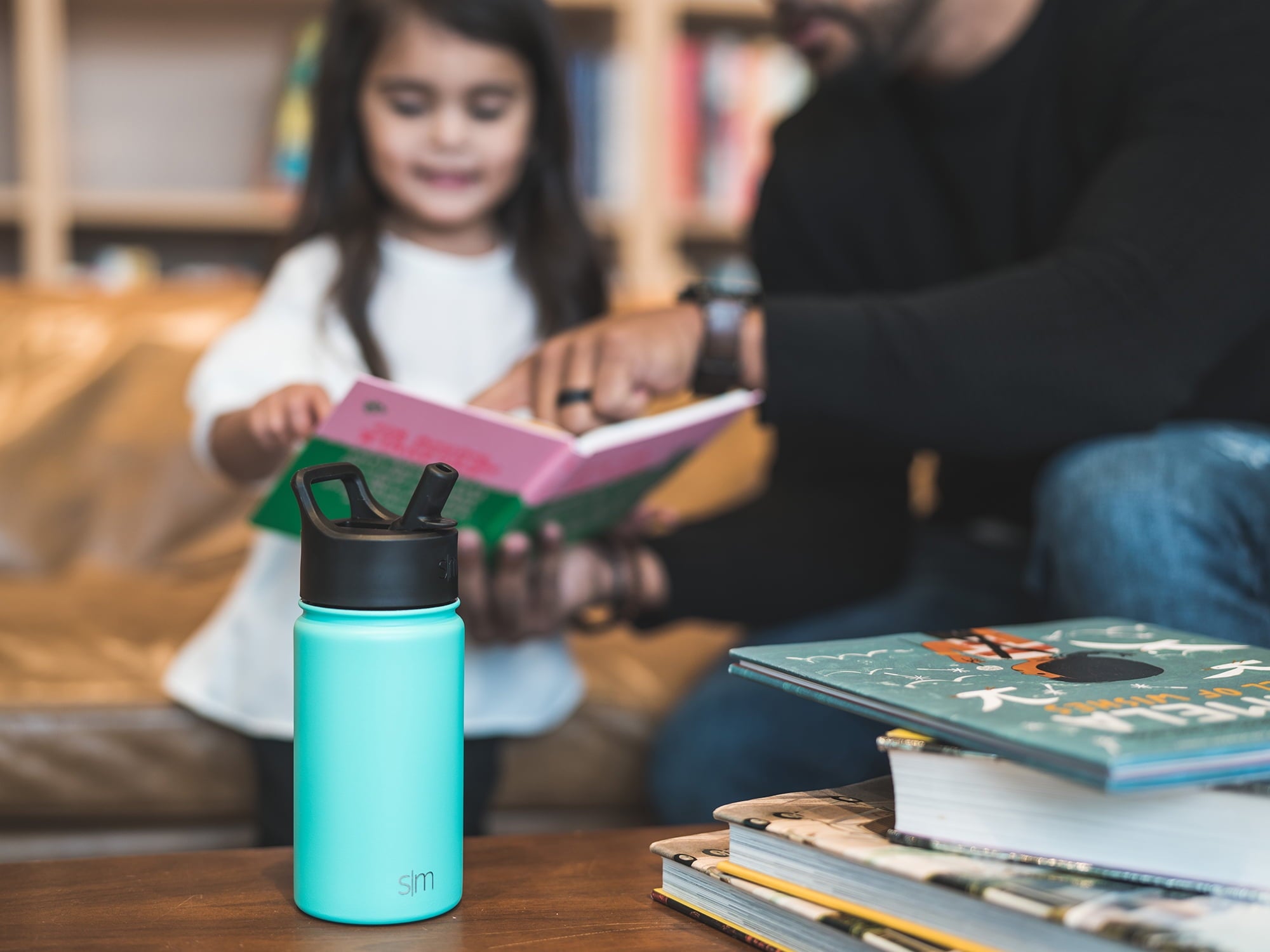 Simple Modern Summit Water Bottle Straw Lid Vacuum Insulated Stainless Steel Bottle | 18 fl oz - I8YT