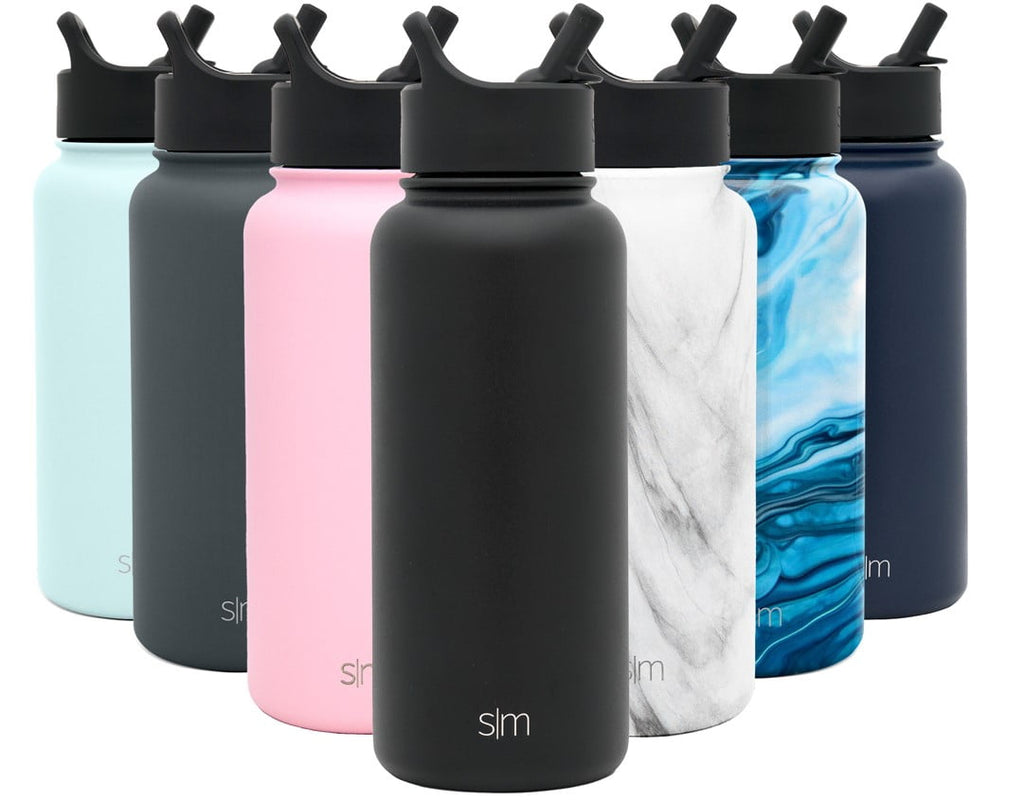 Simple Modern Summit Water Bottle Straw Lid Vacuum Insulated Stainless Steel Bottle | 18 fl oz - I8YT