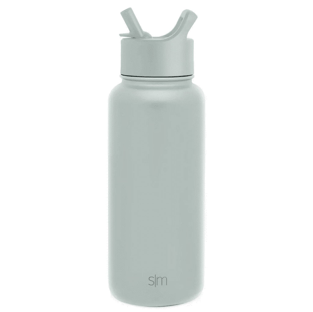 Simple Modern Summit 32oz Stainless Steel Water Bottle with Straw Lid Seaglass Sage - IBEO