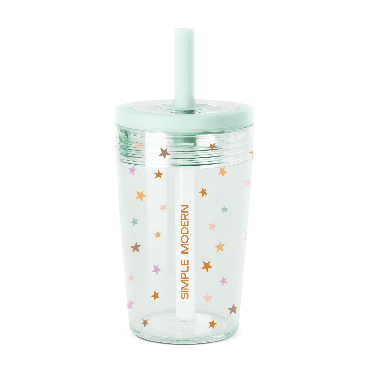 Simple Modern 12 fl oz Tritan Plastic Junior Tumbler with Silicone Straw Lid for Toddlers | Stars - J27T
