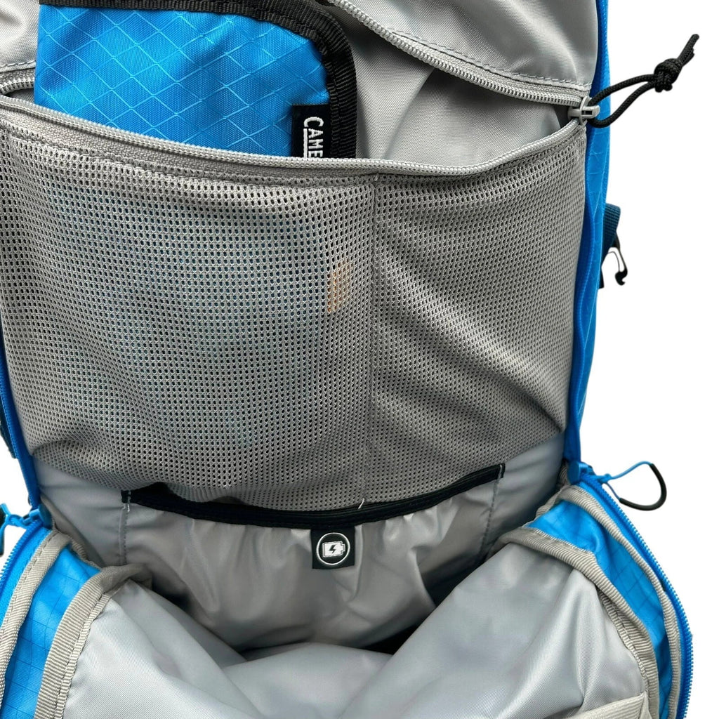 CAMELBAK M.U.L.E Pro 14L Bike Hydration Backpack 100 oz, Ibiza Blue/Orange - 7USD