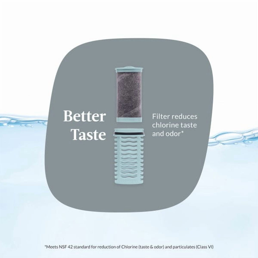 Contigo Clybourn Chill Stainless Steel FreeFlow Filter Water Bottle with AUTOSEAL, 24oz Salt - W33S
