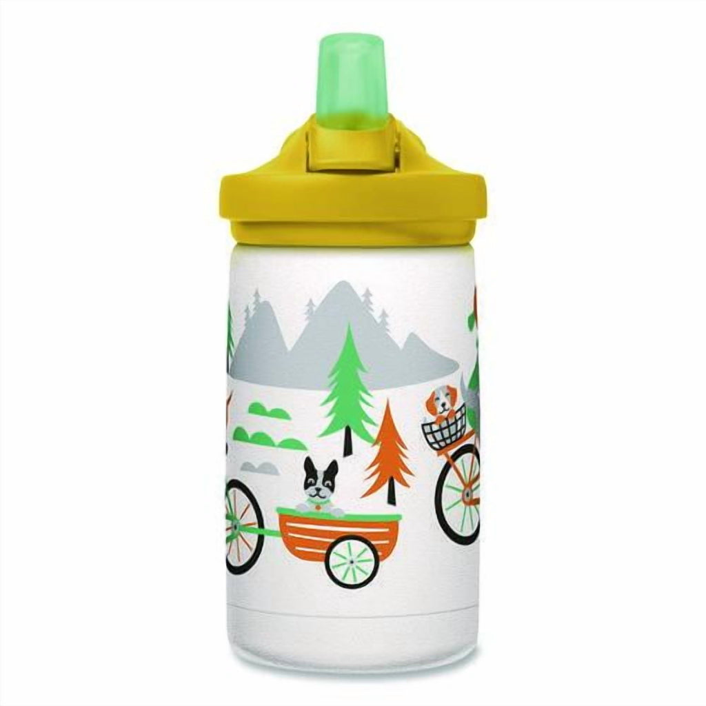 CamelBak Eddy+ Kids - Water bottle - Size 4.25 in x 2.91 in - Height 6.5 in - 12 fl.oz - biking dogs - 40Q6