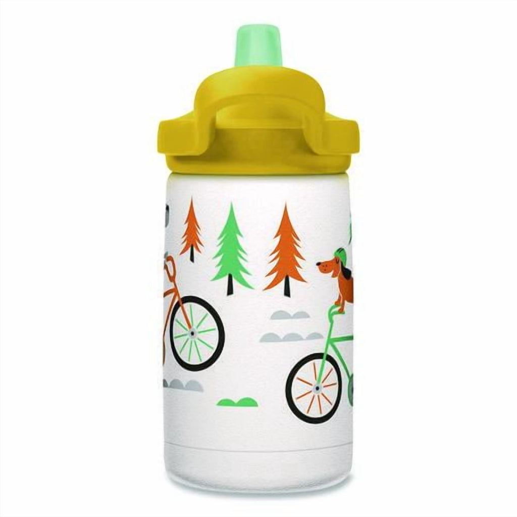 CamelBak Eddy+ Kids - Water bottle - Size 4.25 in x 2.91 in - Height 6.5 in - 12 fl.oz - biking dogs - 40Q6