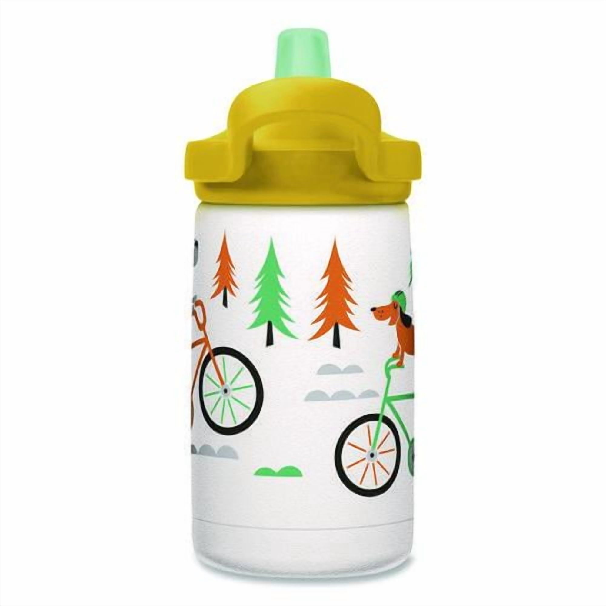 CamelBak Eddy+ Kids - Water bottle - Size 4.25 in x 2.91 in - Height 6.5 in - 12 fl.oz - biking dogs - 40Q6