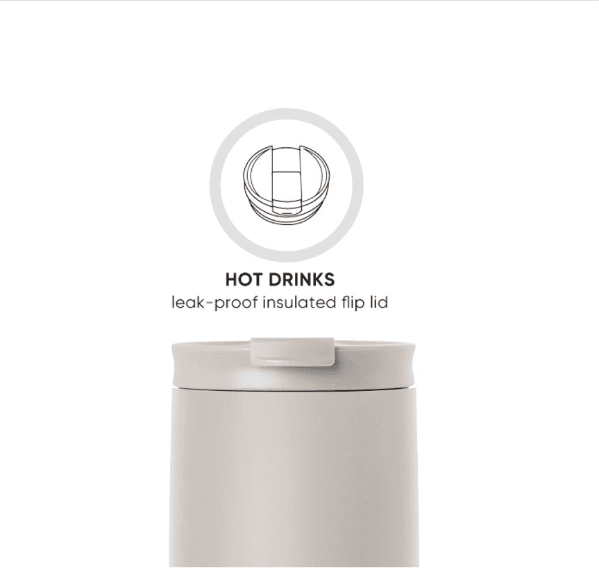 Simple Modern 16 fl oz Insulated Stainless Steel Voyager Coffee Tumbler with Insulated Flip Lid - 2NOE