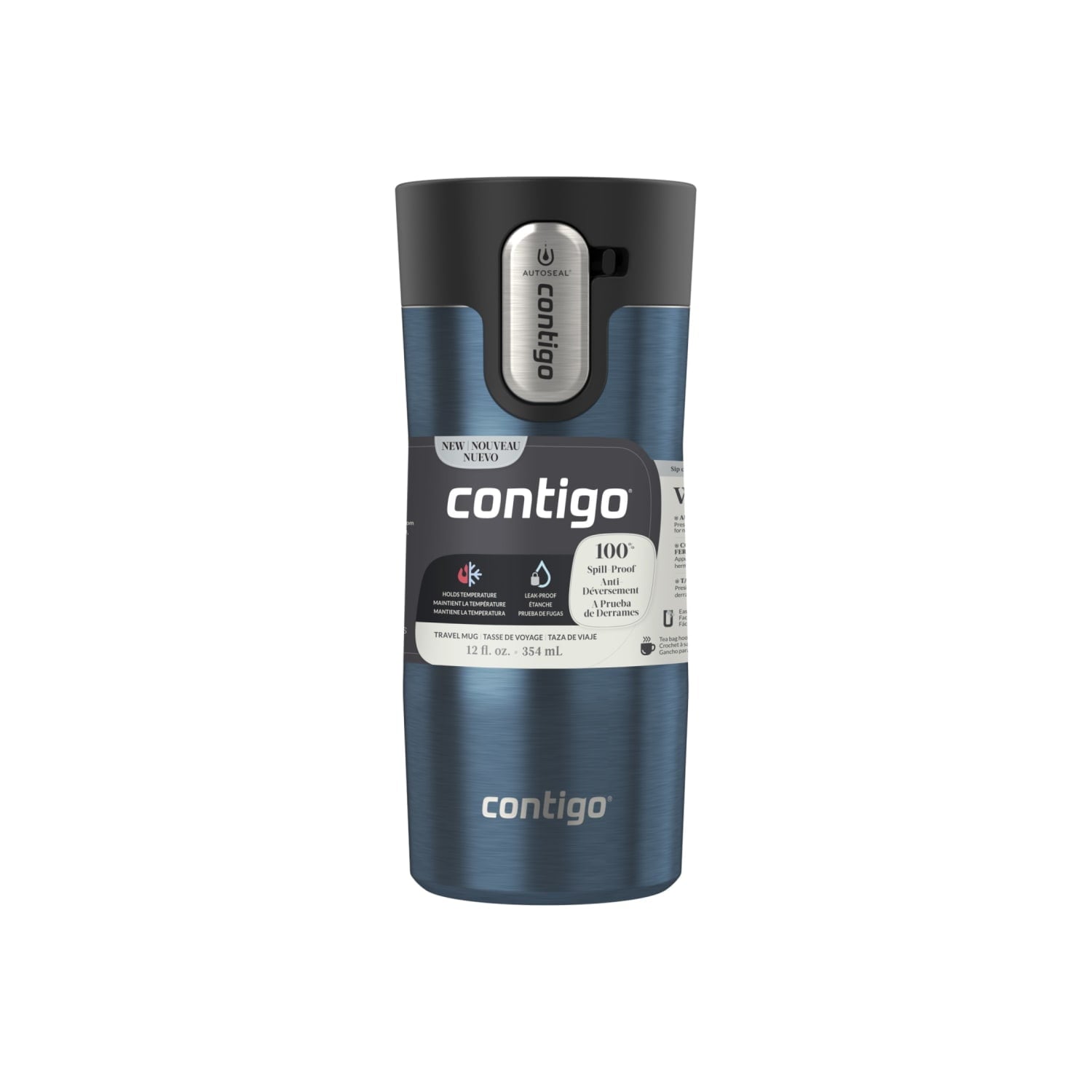 Contigo 12 oz. West Loop 3.0 Insulated Stainless Steel Travel Mug - Blueberry - CDPF