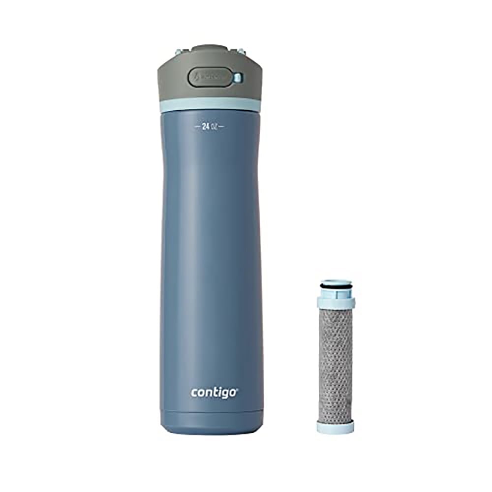 Contigo 24 oz. Wells Chill Stainless Steel Filter Bottle w/ Filters - Dark Ice - QCCM
