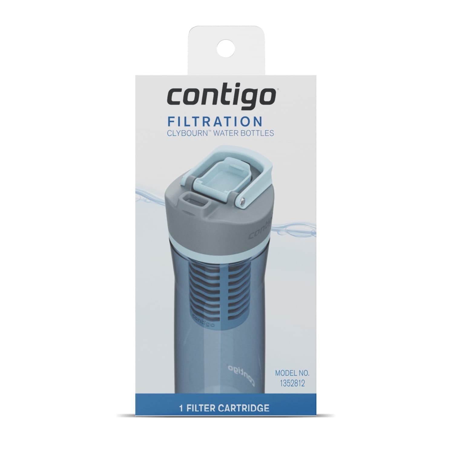 Contigo Clybourn FreeFlow Filter Water Bottle Replacement Filter, 1 Count - POB7