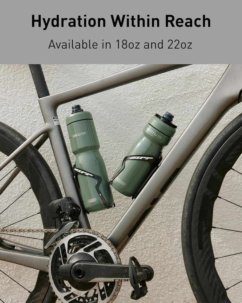 CamelBak Podium 22oz Insulated Stainless Steel Bike Water Bottle, Pacific - 7VAZ