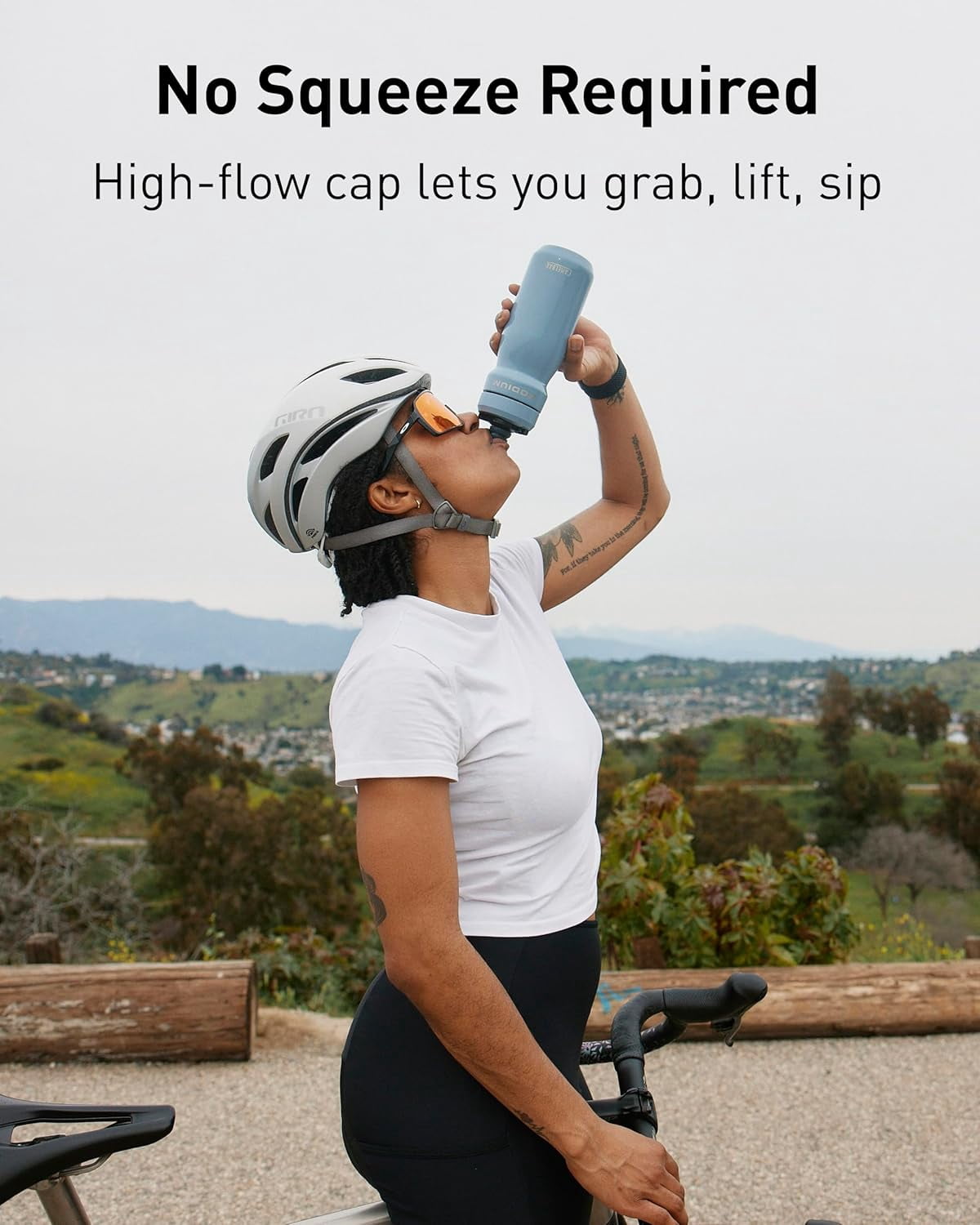 CamelBak Podium 22oz Insulated Stainless Steel Bike Water Bottle, Pacific - 7VAZ