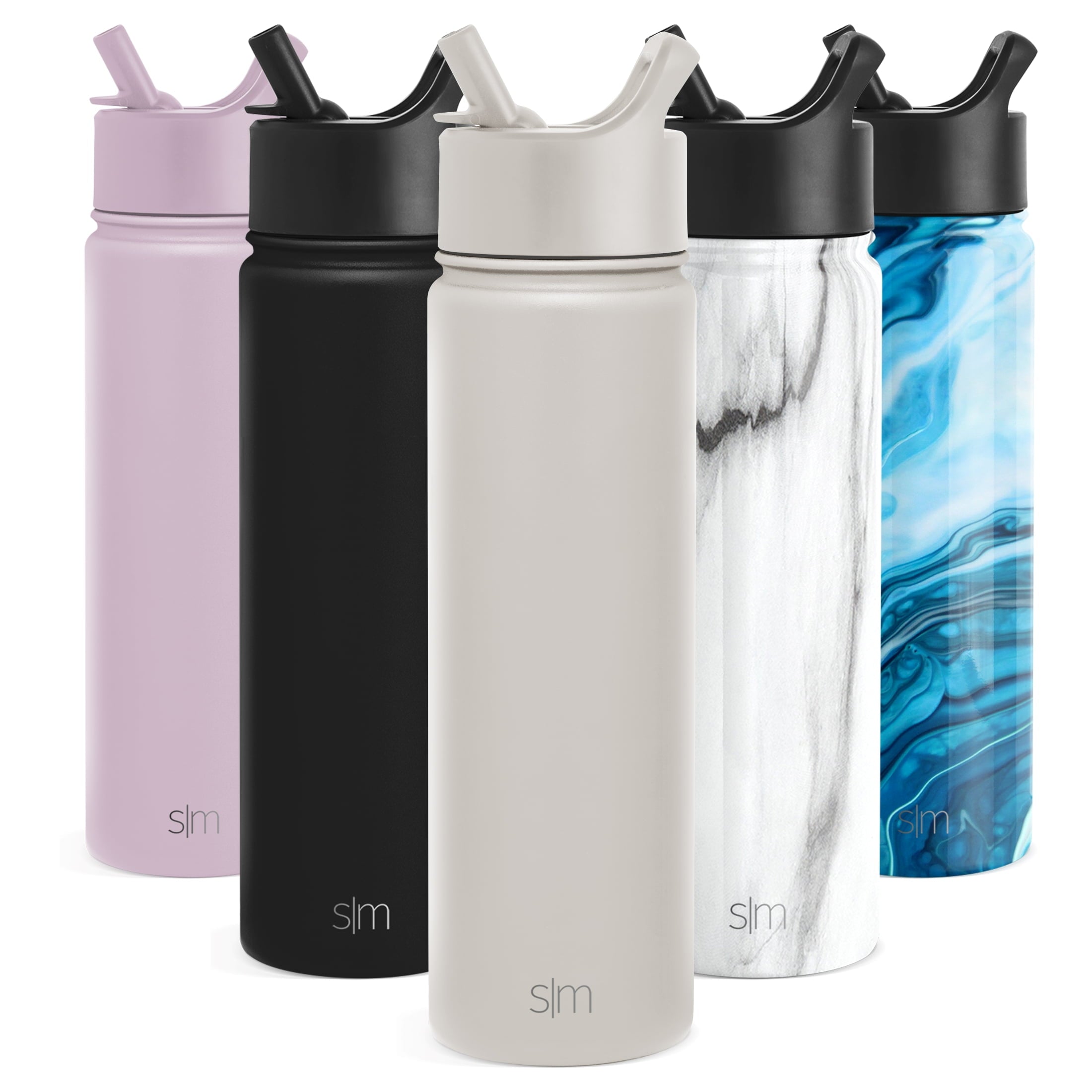 Simple Modern Summit Water Bottle Straw Lid Vacuum Insulated Stainless Steel Bottle | 22 fl oz - O1E0