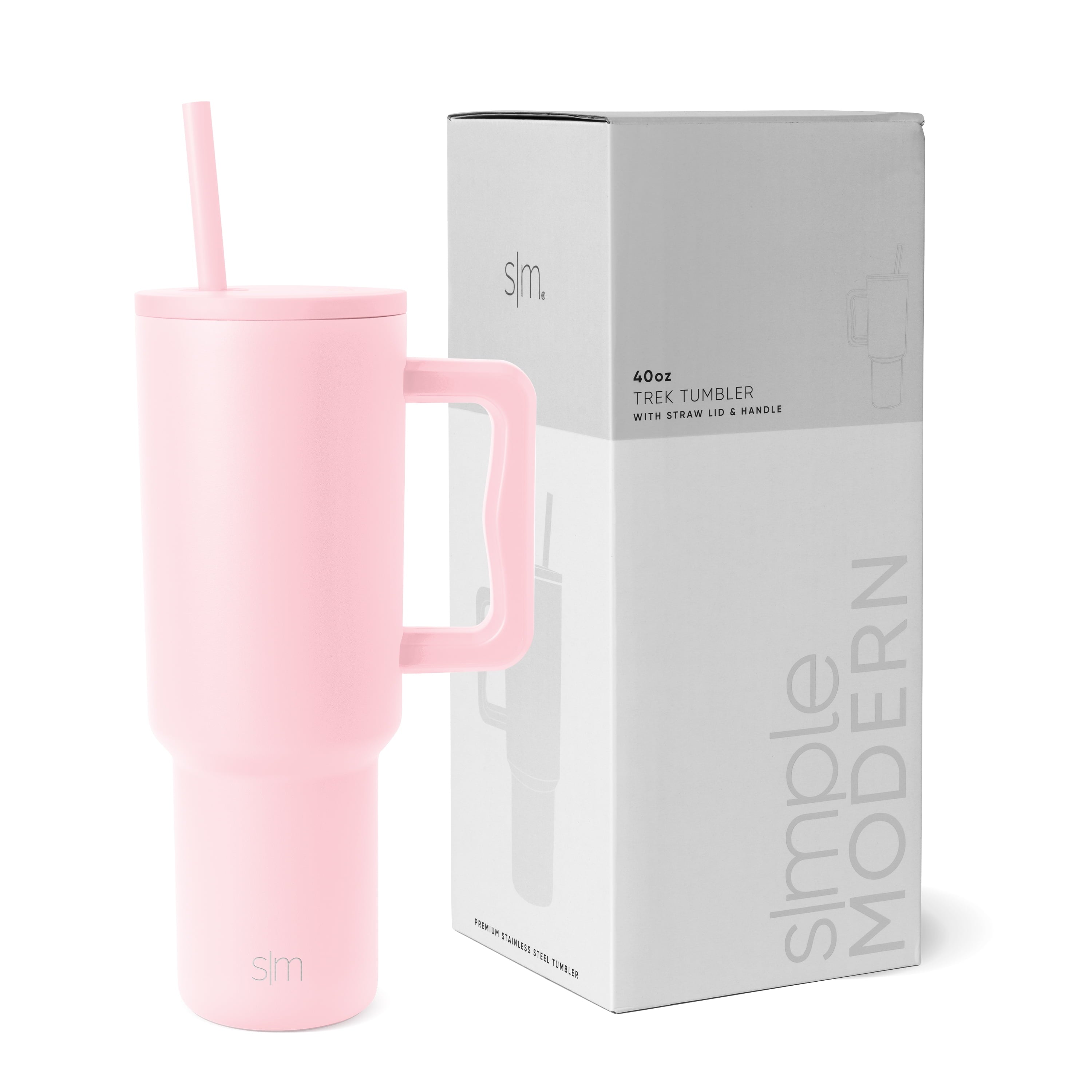 Simple Modern 40 fl oz Insulated Stainless Steel Trek Tumbler with Straw Lid | 80s Mix - DWV8