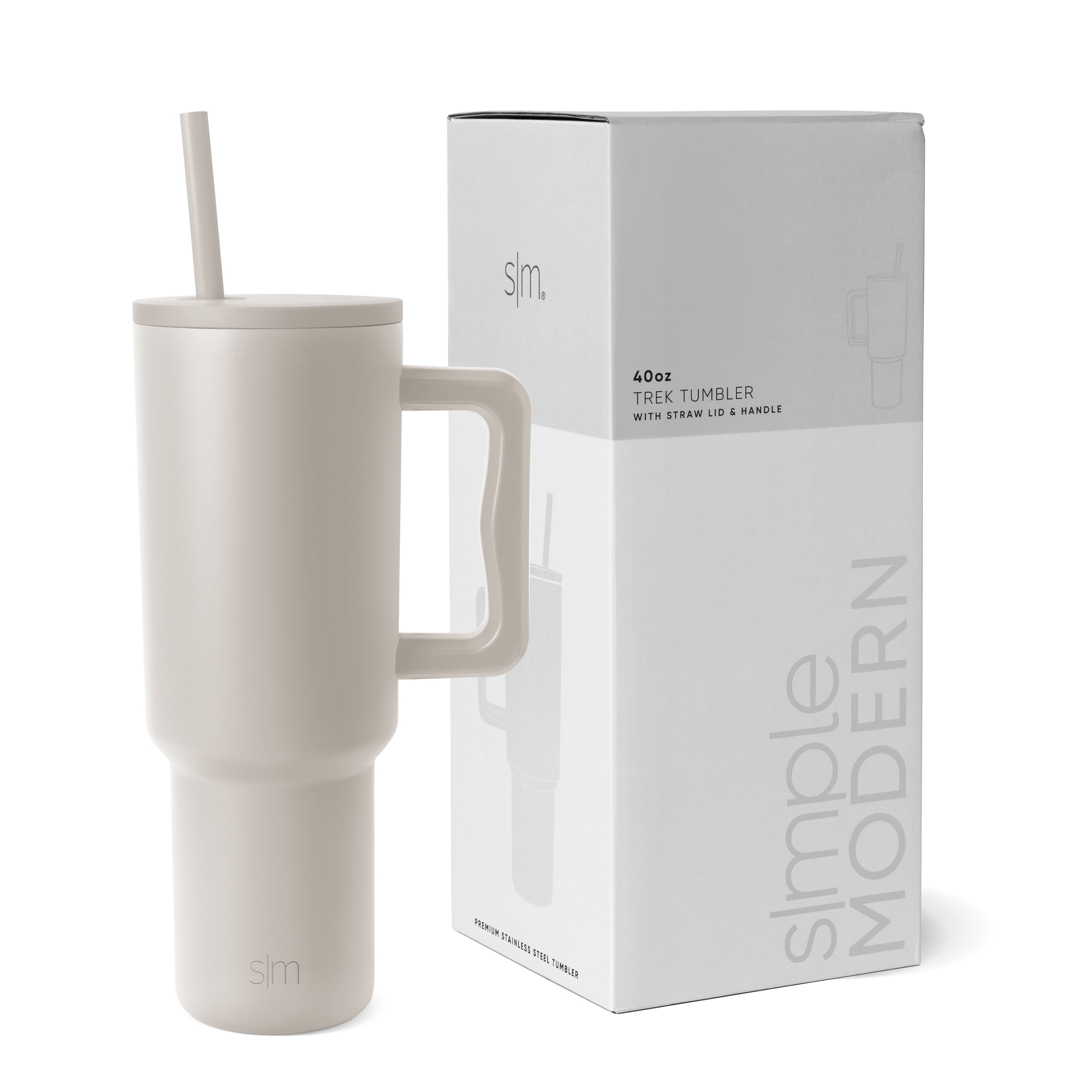 Simple Modern 40 fl oz Insulated Stainless Steel Trek Tumbler with Straw Lid | 80s Mix - DWV8