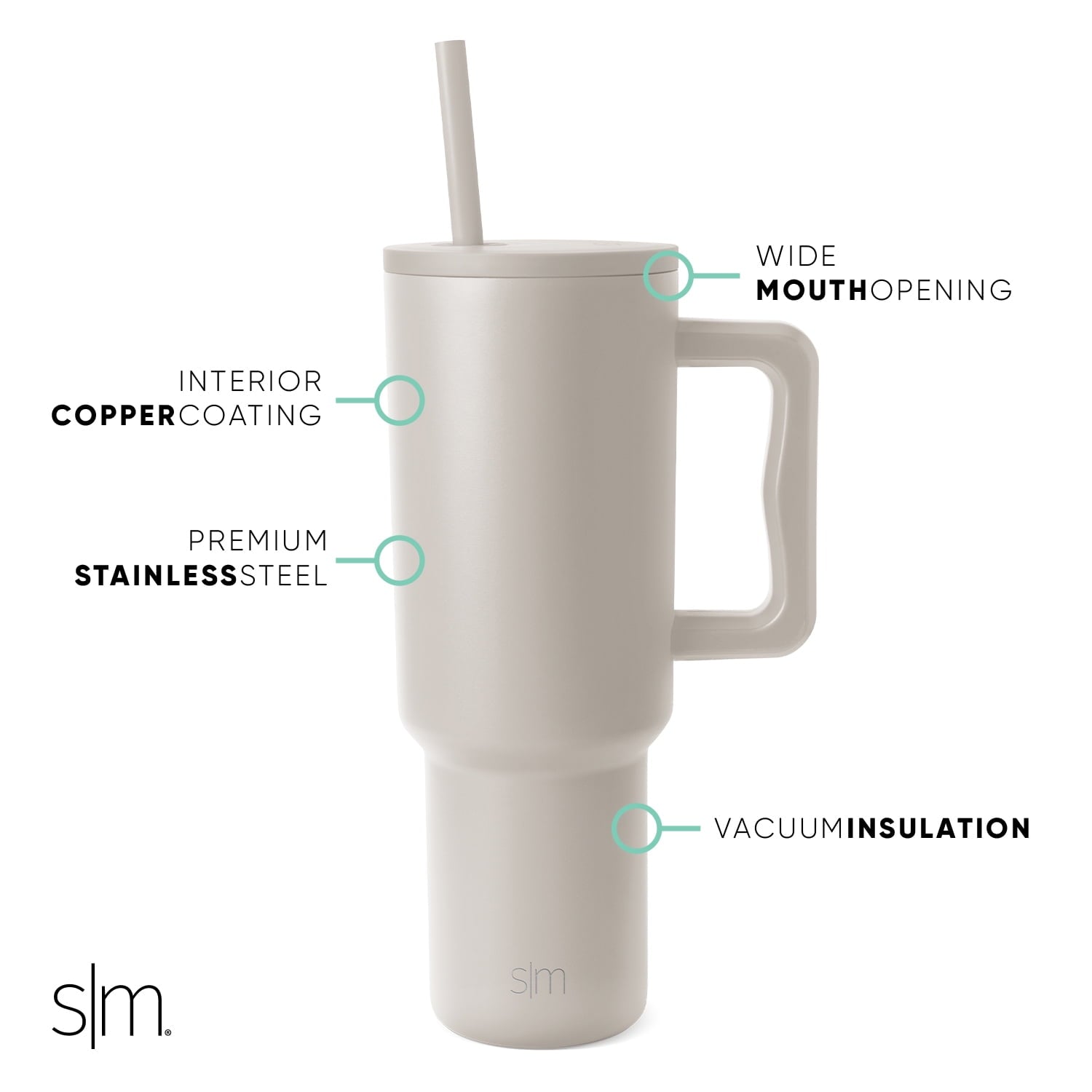 Simple Modern 40 fl oz Insulated Stainless Steel Trek Tumbler with Straw Lid | 80s Mix - DWV8