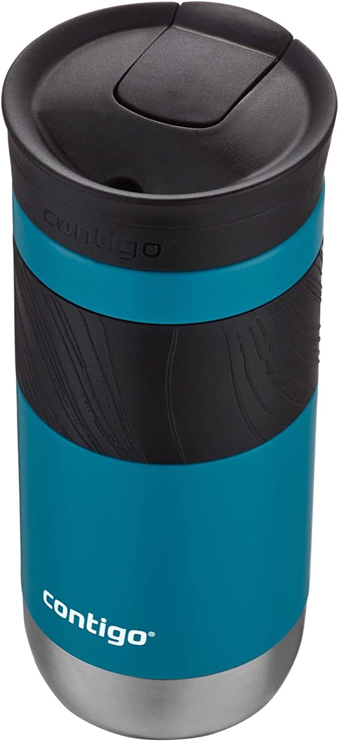 Contigo Byron 2.0 Stainless Steel Travel Mug with SNAPSEAL Lid and Grip, 20 oz, Sake &amp; Blue Corn, 2-Pack - AAEO
