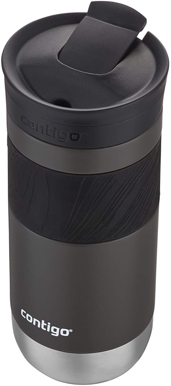 Contigo Byron 2.0 Stainless Steel Travel Mug with SNAPSEAL Lid and Grip, 20 oz, Sake &amp; Blue Corn, 2-Pack - AAEO