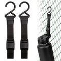 Linkidea 2 Pack Fence Hooks for Waterbottle, Compatible with Stanley, Nalgene, IRON FLASK with Handle Bottle &amp; Tumbler, S Shaped Hook Hanger Magnetic Buckle for Outdoor Sports Camping - 76NU