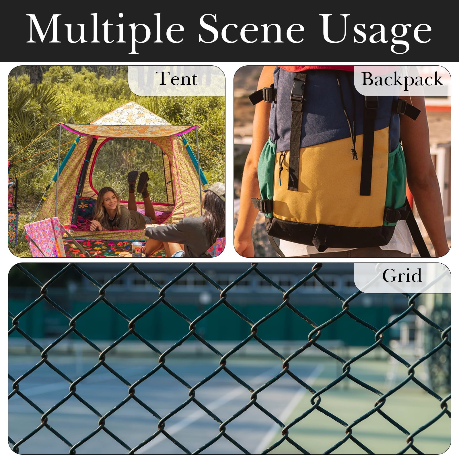 Linkidea 2 Pack Fence Hooks for Waterbottle, Compatible with Stanley, Nalgene, IRON FLASK with Handle Bottle &amp; Tumbler, S Shaped Hook Hanger Magnetic Buckle for Outdoor Sports Camping - 76NU