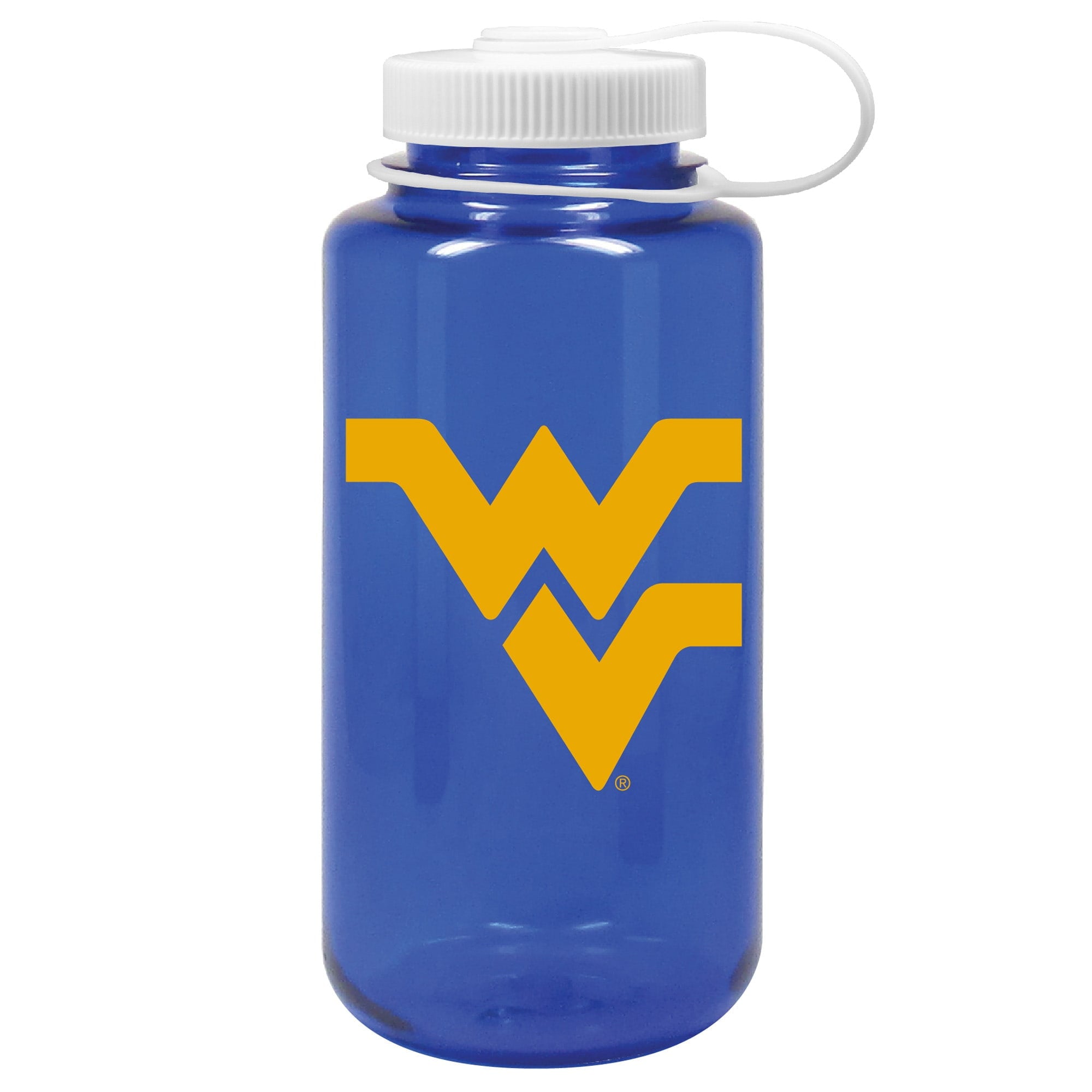 Navy West Virginia Mountaineers 32oz. Nalgene Sustainable Wide Mouth Water Bottle - LZYT