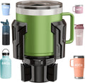 Cup Holder Expander: One-Button Open, Universal, Adjustable Holder(Diameter 2.6"- 4.8"), Cup Holder Expander for , , Nalgene, Takeya, Camelbak, Ramblers, , Tumblers, Mugs - OCDT