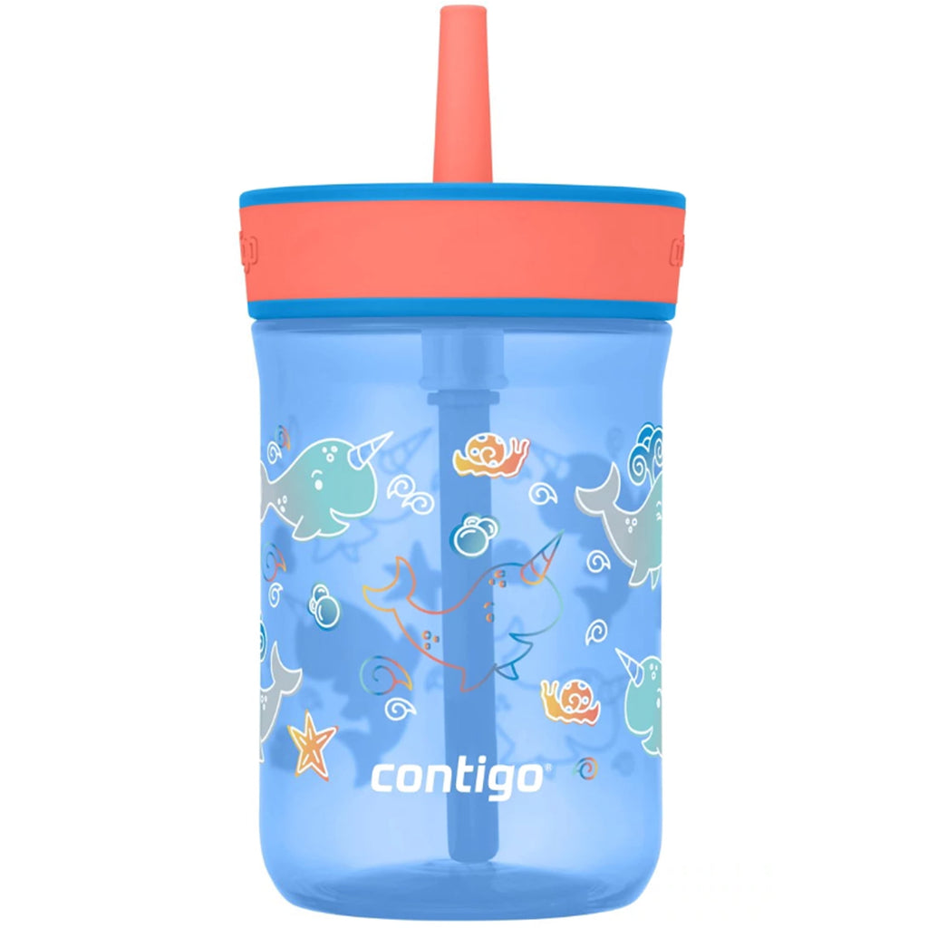 Contigo Kid's 14 oz. Leighton Tumbler with Straw - Juniper/Blue Forest - H6YD