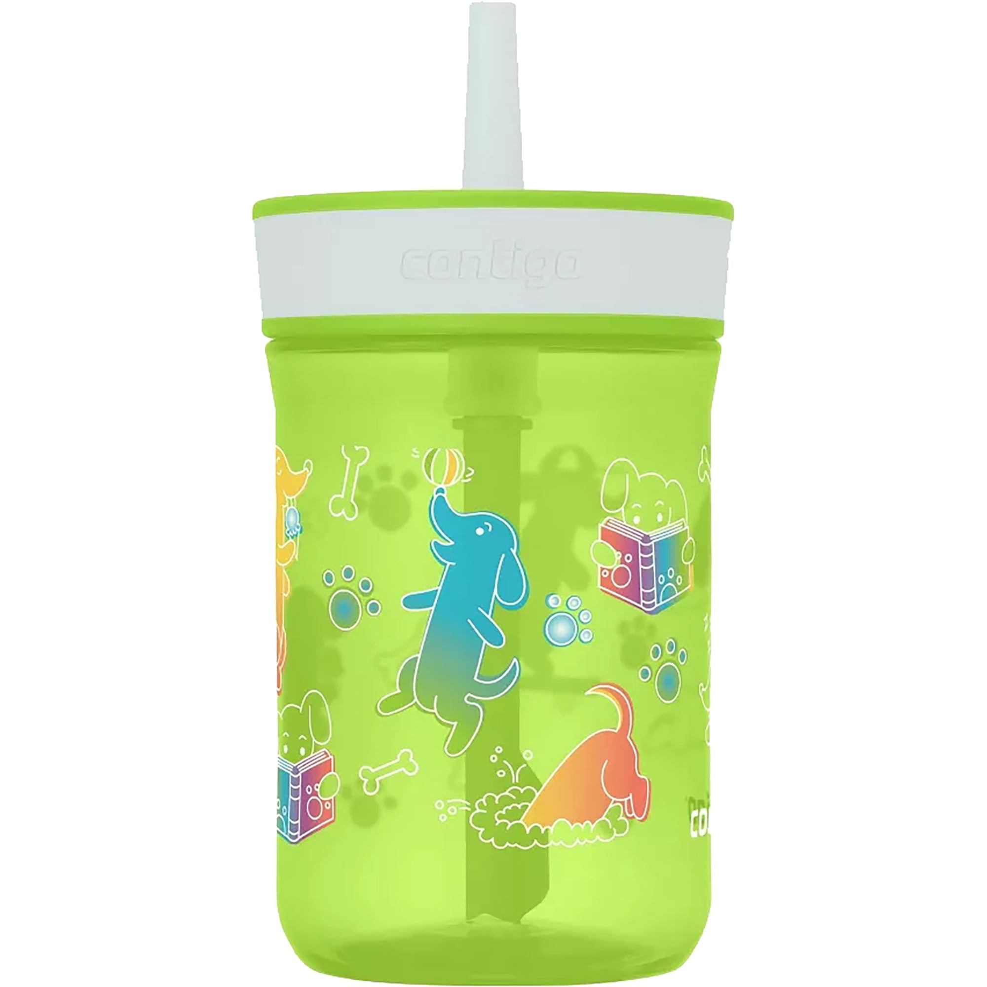 Contigo Kid's 14 oz. Leighton Tumbler with Straw - Juniper/Blue Forest - H6YD