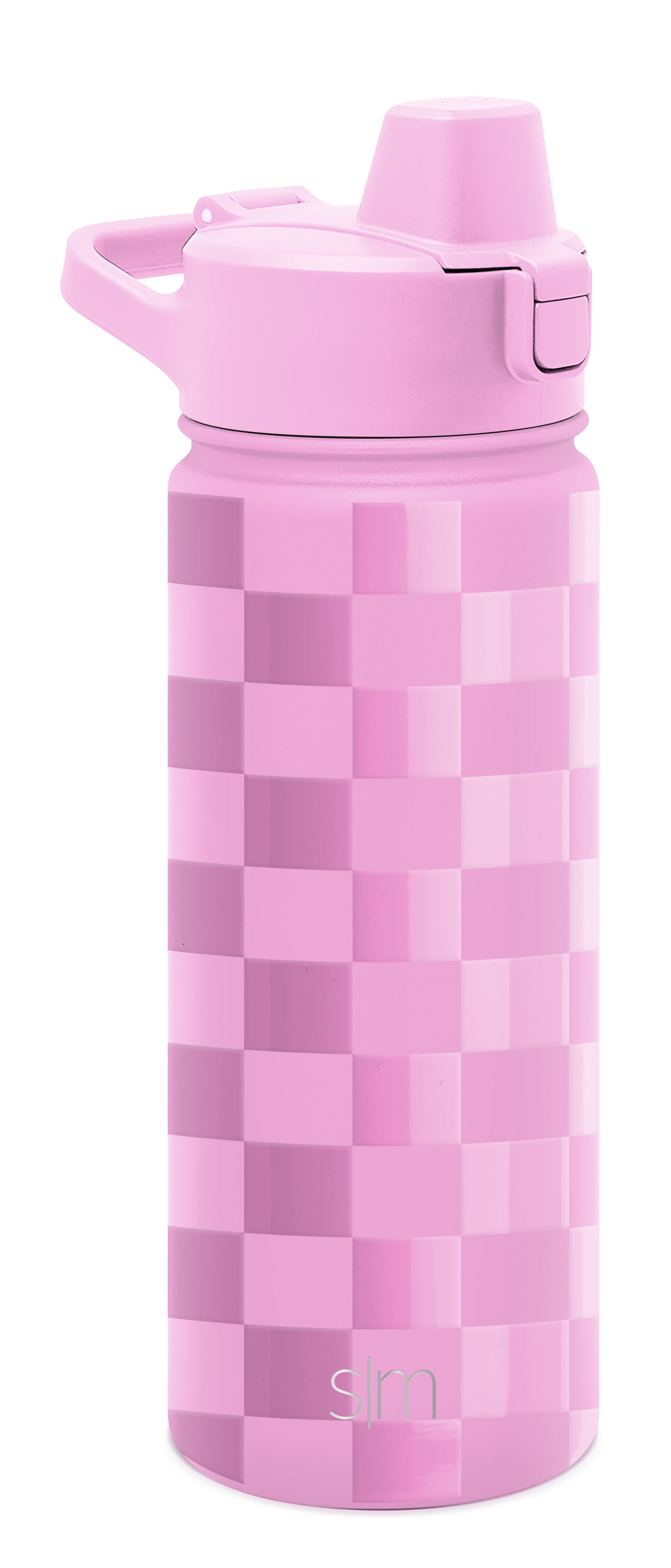 Simple Modern 18 fl oz Insulated Stainless Steel Summit Water Bottle with Covered Silicone Straw Lid | Sweet Taffy - 28S2