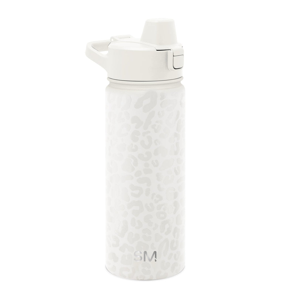 Simple Modern 18 fl oz Insulated Stainless Steel Summit Water Bottle with Covered Silicone Straw Lid | Sweet Taffy - 28S2