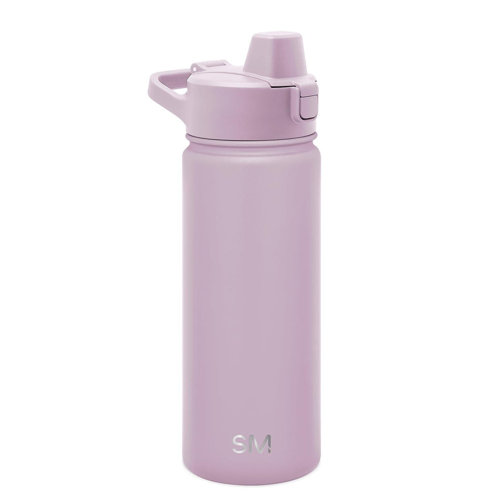 Simple Modern 18 fl oz Insulated Stainless Steel Summit Water Bottle with Covered Silicone Straw Lid | Sweet Taffy - 28S2
