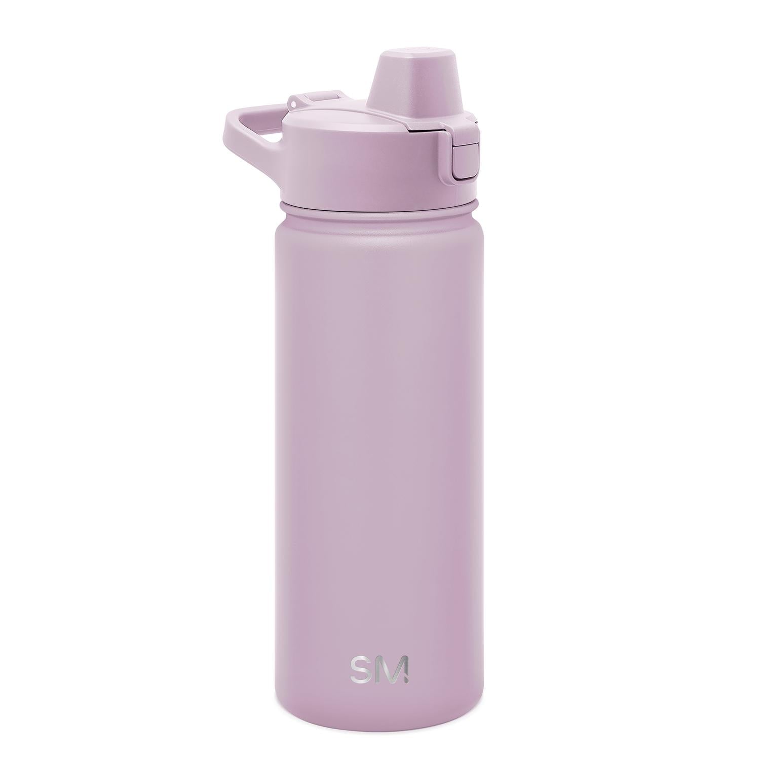 Simple Modern 18 fl oz Insulated Stainless Steel Summit Water Bottle with Covered Silicone Straw Lid | Sweet Taffy - 28S2