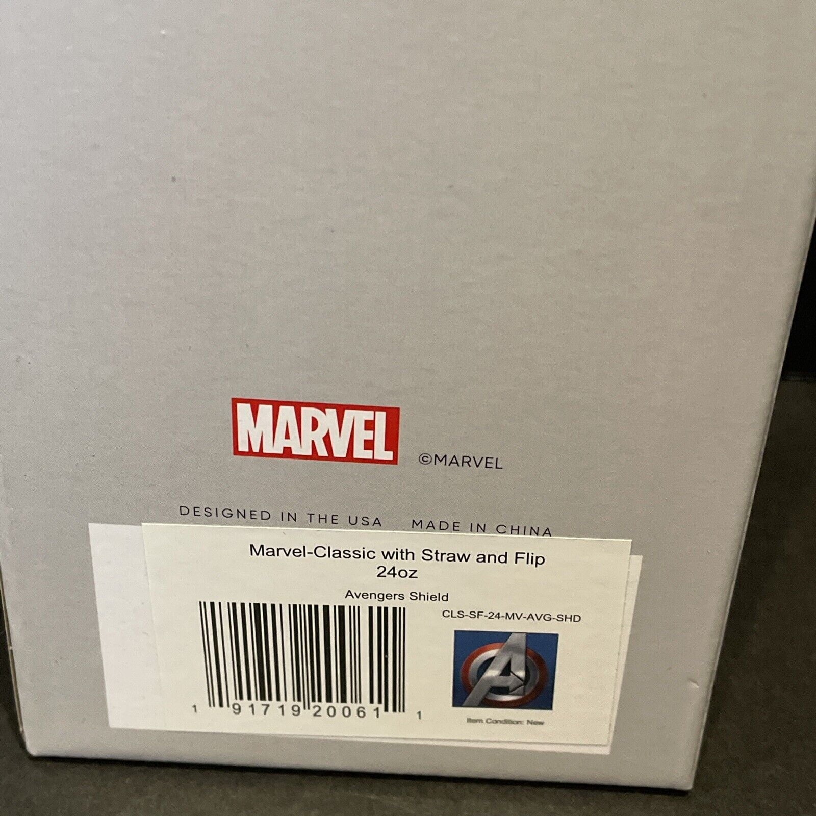Simple Modern Insulated Avengers Shield 24oz  Tumbler W/Flip Lid and Straw Lid - IS5M