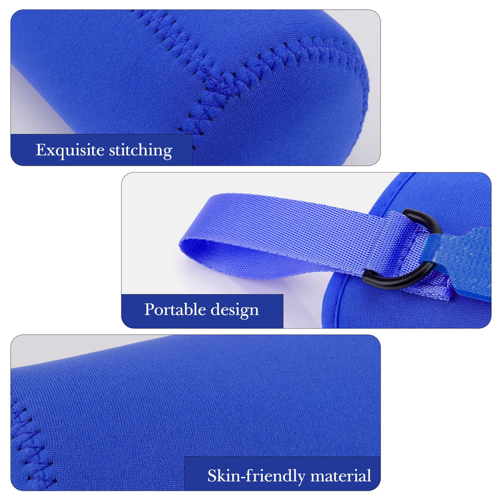 Linkidea Water Bottle Sleeve Compatible with CamelBak Eddy+ Tritan 14oz, Steel 12oz Kids Bottle, Waterbottle Holder Bag with Name Tag, Navy Blue - 2IMW
